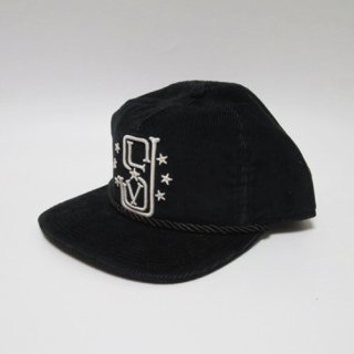 【大特価】ブラック フロントロゴ SDロゴ LVロゴ コーデュロイキャップ キャップ 帽子 インポート 通販