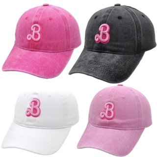 【大特価】4色展開 Bロゴ Barbie バービー ベースボールキャップ キャップ 帽子 インポート 通販