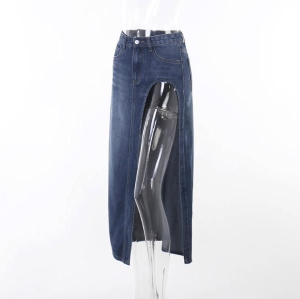 REDYAZEL｜デニムカットアウトタイトスカート | Rakuten Fashion