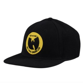 【大特価】ブラック WU-TANG CLAN ワッペン ユニセックス ベースボールキャップ キャップ 帽子 インポート 通販