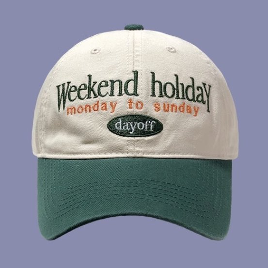 大特価】7色展開 フロントロゴ Weekend Holiday day off フロントロゴ