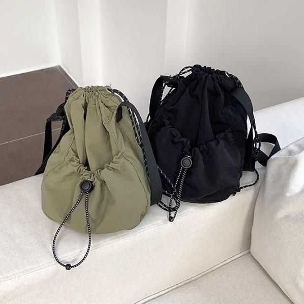 大特価】4色展開 ドローストリングバッグ 巾着バッグ 2way