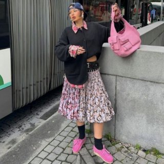 【大特価】ピンク フェイクレザー 合皮 ポケットデザイン ショルダーバッグ ハンドバッグ インポート 通販