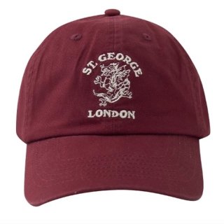 【大特価】バーガンディレッド LONDON フロントロゴ ベースボールキャップ キャップ 帽子 インポート 通販