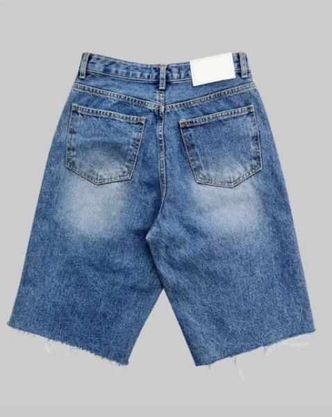 韓国 クラッシュ ハーフパンツ ダメージ 七分丈 デニム hr4980 デニムパンツ メンズ 7分丈 ダメージスキニー ハーフハーフ