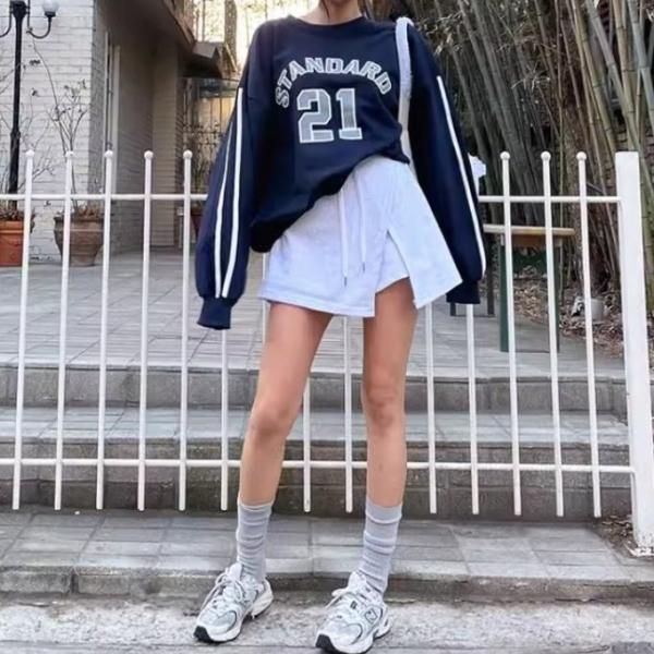 80's RUSSELL ATHLETIC 前V 無地スウェット ネイビー 表記(XXL
