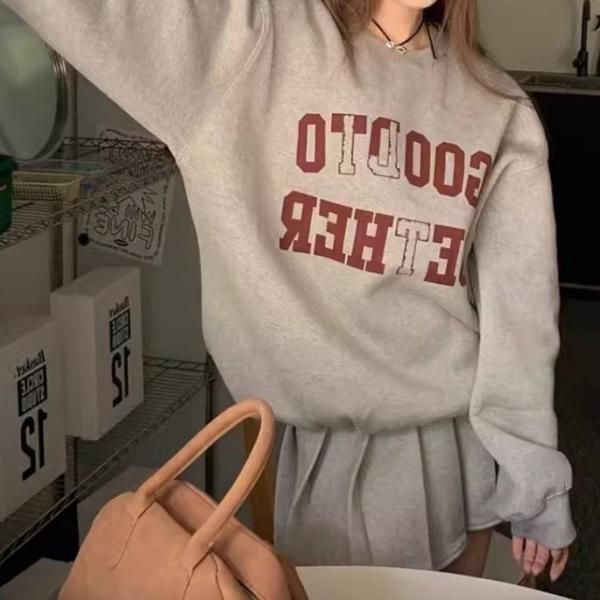 大特価】2色展開 GOOD TOGETHER フロントロゴ クルーネック