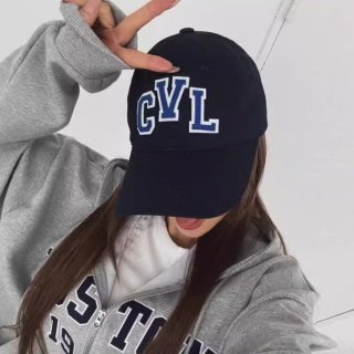 【大特価】3色展開 CVL フロントロゴ ベースボールキャップ キャップ 帽子 韓国 インポート 通販