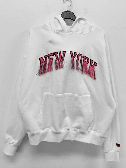 大特価】ホワイト フロントロゴ NEW YORK スウェット トレーナー