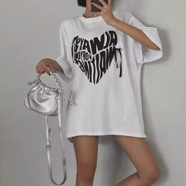 ハート（黒） Tシャツを購入|デザインTシャツ通販【ClubT】