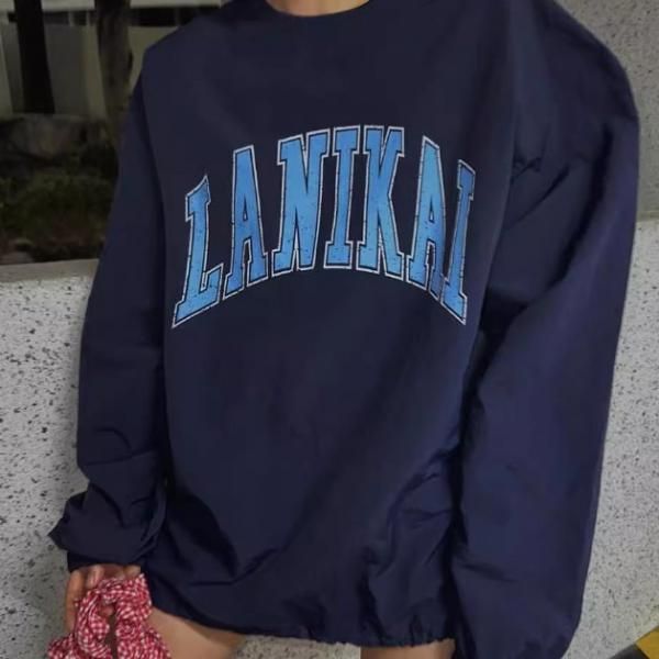 ÉPINE PARIS embroidery sweat navy×white | épine