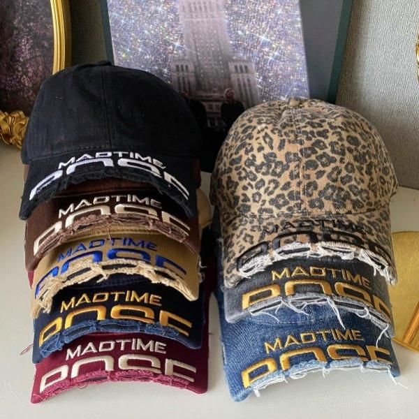 大特価】8色展開 MAD TIME フロントロゴ デニムキャップ