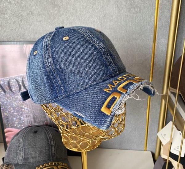 大特価】8色展開 MAD TIME フロントロゴ デニムキャップ ブロークン