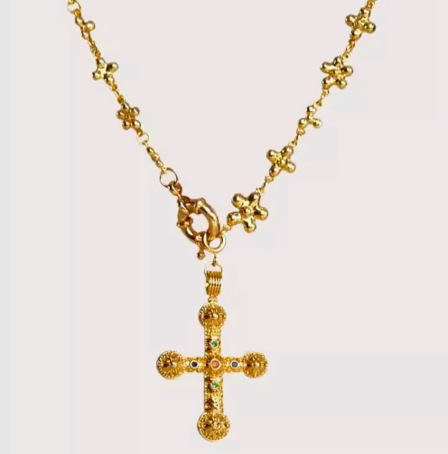 大特価】2色展開 クロス 十字架 ロングネックレス ロザリオ 大特価】2色展開 クロス 十字架 ロングネックレス ロザリオ