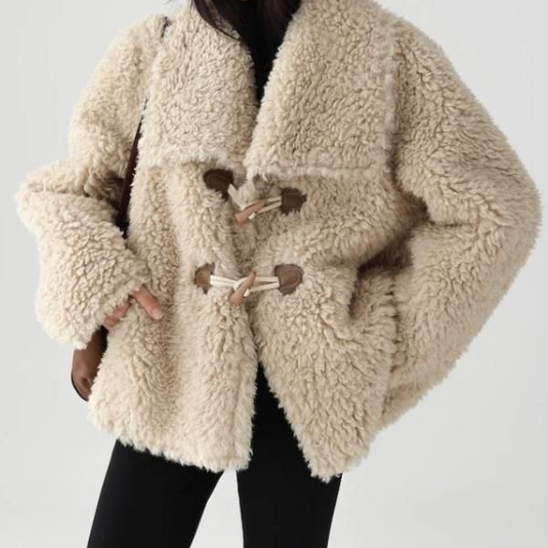 新品 トッコクローゼット ♡ ファー付きりぼん装飾ロングダッフルコート ベージュ ベージュ ファー付きダッフルコート 新品 トッコクローゼット