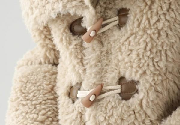 大特価】ベージュ ボアジャケット ボアコート ダッフルコート ダッフル