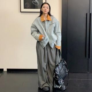 òYoulaile studio RICE CAKE OISIS 饤ȥ֥롼x֥饦 ǥ顼 դ Х顼 ǥ˥ॸ㥱å ǥ˥֥륾 ۥ