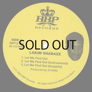 LAKIM SHABAZZ - LET ME FIND OUT / TURN IT OUT