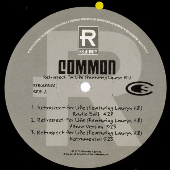 retrospect for life common vinyl
