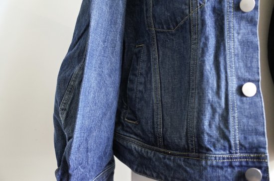 DESSIN de MODE BIG THIRD DENIM JACKET SHORT-ladies/VINTAGE INDIGO