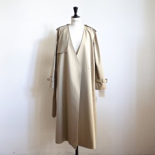 <img class='new_mark_img1' src='https://img.shop-pro.jp/img/new/icons13.gif' style='border:none;display:inline;margin:0px;padding:0px;width:auto;' />DESSIN de MODE NO COLLAR TRENCH COAT-ladies/ BEIGE