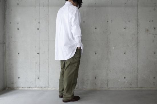 COMOLI OX BD SHIRT-unisex/WHITE - trunk online store