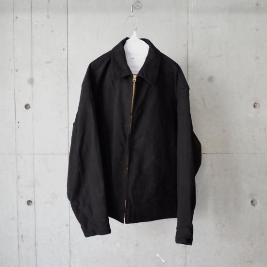 COMOLI MOLESKIN SHORT JACKET-unisex/BLACK - trunk online store