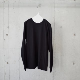 <img class='new_mark_img1' src='https://img.shop-pro.jp/img/new/icons13.gif' style='border:none;display:inline;margin:0px;padding:0px;width:auto;' />BATONER COTTON WOOL HIGH GAUGE HONEYCOMB CREW NECK-unisex/BLACK