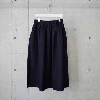 <img class='new_mark_img1' src='https://img.shop-pro.jp/img/new/icons13.gif' style='border:none;display:inline;margin:0px;padding:0px;width:auto;' />Honnete Washed Wool Gathered Skirt-ladies/BLKNAV Gingham Check