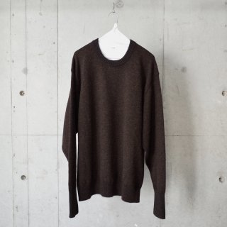 <img class='new_mark_img1' src='https://img.shop-pro.jp/img/new/icons13.gif' style='border:none;display:inline;margin:0px;padding:0px;width:auto;' />BATONER BABY ALPACA KURUMI TENJIKU CREW NECK-unisex/BROWN