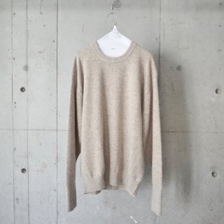 <img class='new_mark_img1' src='https://img.shop-pro.jp/img/new/icons13.gif' style='border:none;display:inline;margin:0px;padding:0px;width:auto;' />BATONER BABY ALPACA KURUMI TENJIKU CREW NECK-unisex/BEIGE