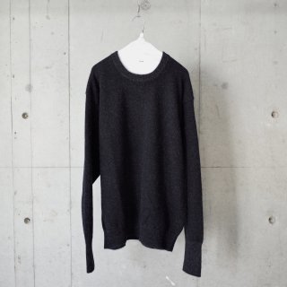 <img class='new_mark_img1' src='https://img.shop-pro.jp/img/new/icons13.gif' style='border:none;display:inline;margin:0px;padding:0px;width:auto;' />BATONER BABY ALPACA KURUMI TENJIKU CREW NECK-unisex/BLACK