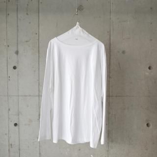 <img class='new_mark_img1' src='https://img.shop-pro.jp/img/new/icons13.gif' style='border:none;display:inline;margin:0px;padding:0px;width:auto;' />COMOLI COTTON JERSEY BOAT NECK-unisex/WHITE