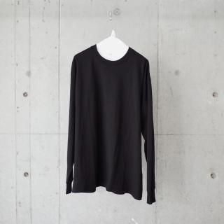 <img class='new_mark_img1' src='https://img.shop-pro.jp/img/new/icons13.gif' style='border:none;display:inline;margin:0px;padding:0px;width:auto;' />COMOLI COTTON JERSEY L/S T-SHIRT-unisex/BLACK