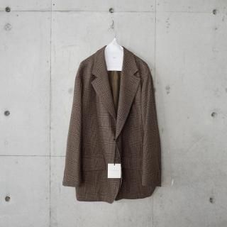 <img class='new_mark_img1' src='https://img.shop-pro.jp/img/new/icons13.gif' style='border:none;display:inline;margin:0px;padding:0px;width:auto;' />COUTURE D'ADAM GLENCHECK BIG JK-unisex/BROWN