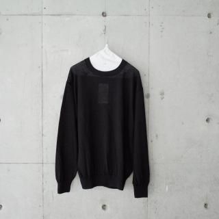 <img class='new_mark_img1' src='https://img.shop-pro.jp/img/new/icons13.gif' style='border:none;display:inline;margin:0px;padding:0px;width:auto;' />BATONER RAMIE WOOL CREW NECK-unisex/BLACK