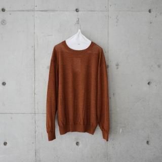 <img class='new_mark_img1' src='https://img.shop-pro.jp/img/new/icons13.gif' style='border:none;display:inline;margin:0px;padding:0px;width:auto;' />BATONER RAMIE WOOL CREW NECK-unisex/BRICK