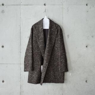 <img class='new_mark_img1' src='https://img.shop-pro.jp/img/new/icons13.gif' style='border:none;display:inline;margin:0px;padding:0px;width:auto;' />COUTURE D'ADAM Cottage Coat Big Nep Italian Tweed-unisex/BROWN