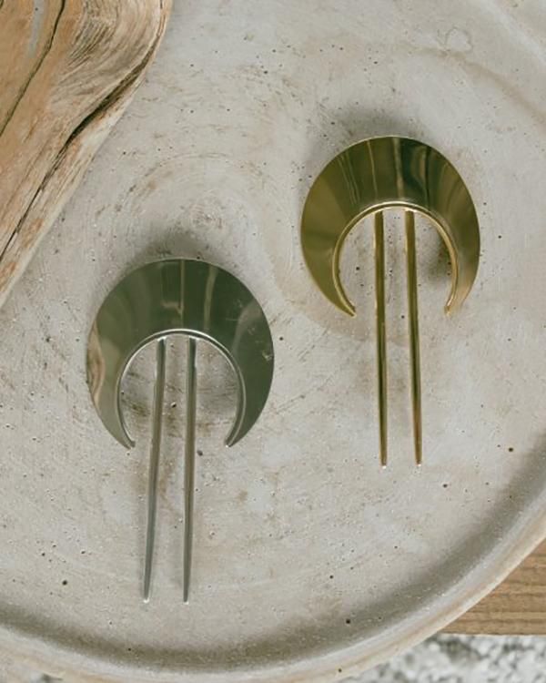 SYKIA Moon Plate Hair Fork （GOLD） kiddo.com｜キドードットコム｜沖縄県浦添市｜セレクトショップ