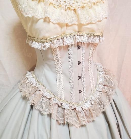 受注生産商品】『an[TEA]que』ショートコルセット（グレイ