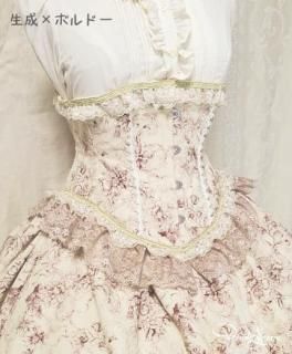 【受注生産商品】『ココ=ロココ』ショートコルセット(ボルドー)<img class='new_mark_img2' src='https://img.shop-pro.jp/img/new/icons14.gif' style='border:none;display:inline;margin:0px;padding:0px;width:auto;' />