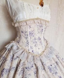 【受注生産商品】『ココ=ロココ』ショートコルセット(ブルー)<img class='new_mark_img2' src='https://img.shop-pro.jp/img/new/icons14.gif' style='border:none;display:inline;margin:0px;padding:0px;width:auto;' />