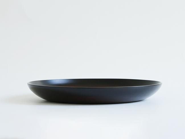 八寸深皿 木地溜 - yamahon online store