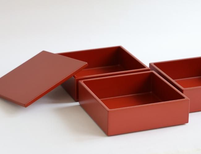 正方重箱 6寸 赤 - yamahon online store