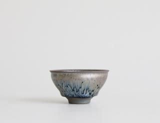 油滴天目茶碗　東山作 伝統工芸「新庄東山焼」油滴紋様・天目茶碗 山形県 新庄市 F3S