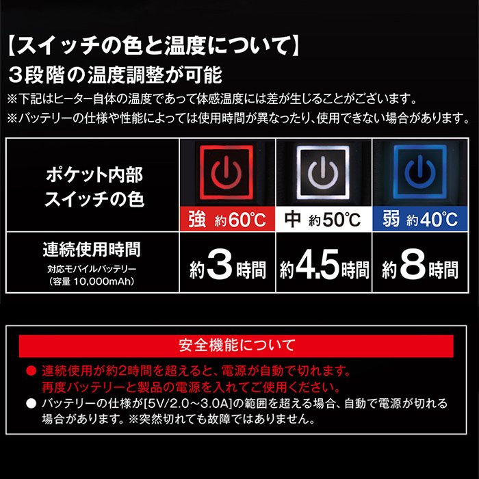 コーコス G-8069 ヒーター防寒着｜空調服専門店