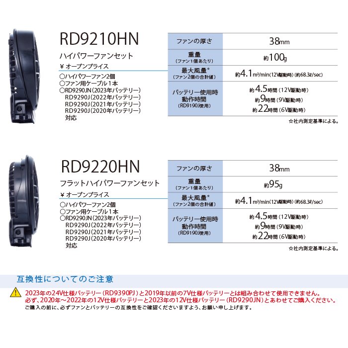 サンエス RD92HJ-SET（ファン+バッテリーセット）｜空調服専門店
