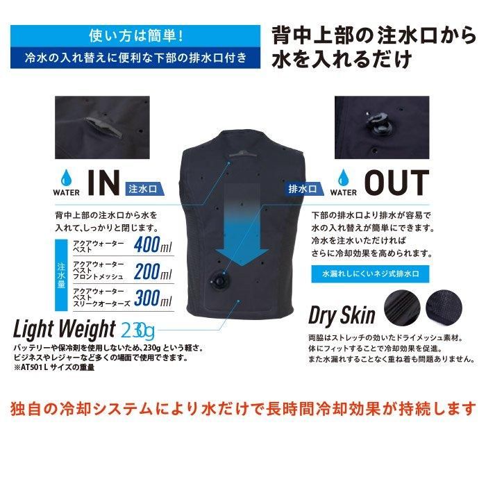 若者に人気のブランド ビッグボーン AT501（アクアウォーターベスト）｜空調服・EF 暑さ対策・冷却グッズ
