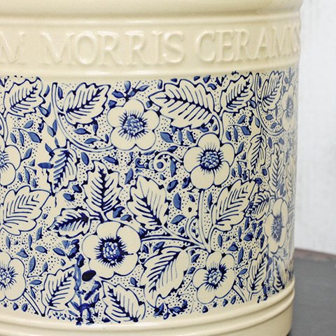 ガーデニング雑貨 陶器鉢 ウィリアムモリス Lサイズ 花柄/柳柄 人気