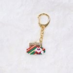 Beadstitch Kit ꥹޥۥ󥿥 english instruction Christmas Key Chain Santa Claus